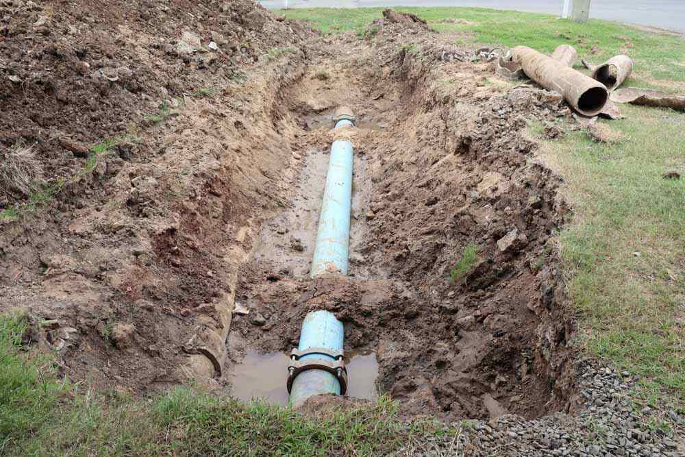 sewer repair outdoors in progress Lincoln, CA