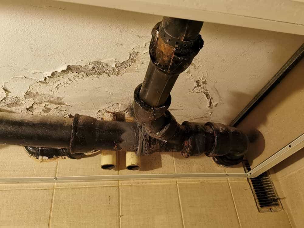 damaged sewer lines